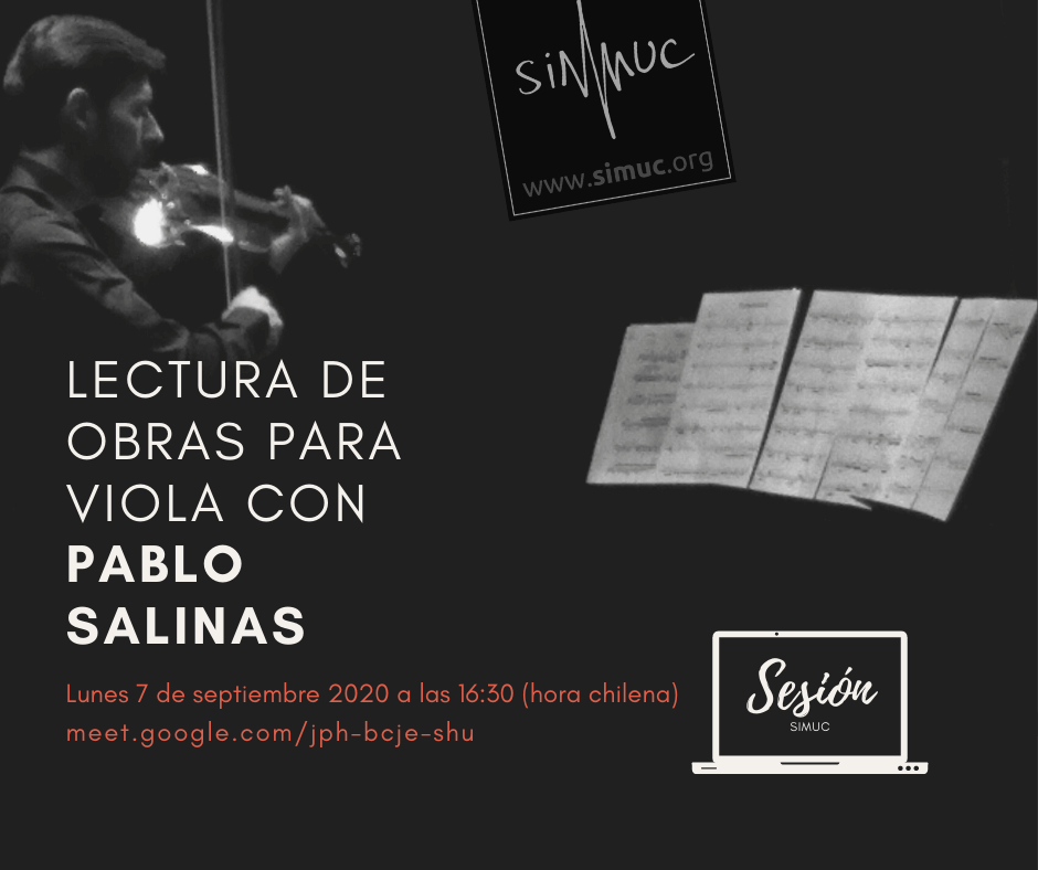 Lectura de Obras para Viola. Con Pablo Salinas.