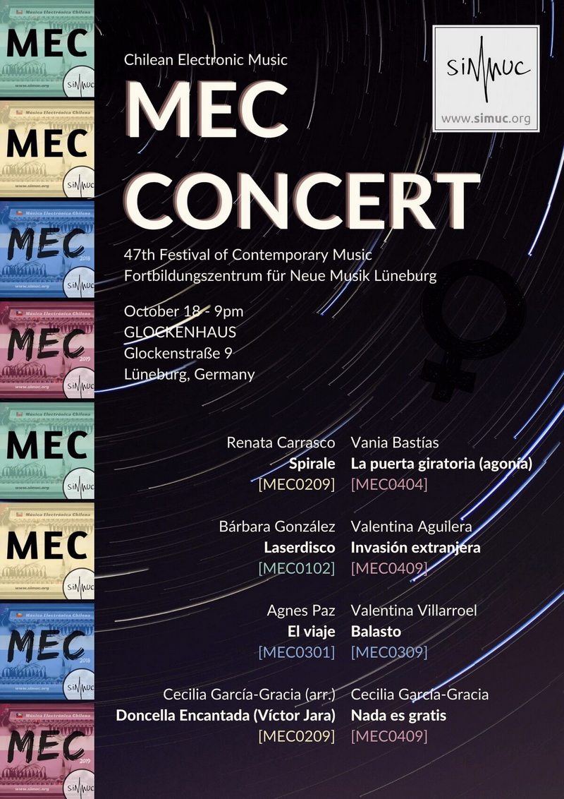 MEC - Concert in Lüneburg: A selection of electronic music pieces programmed in the first four seasons of MEC